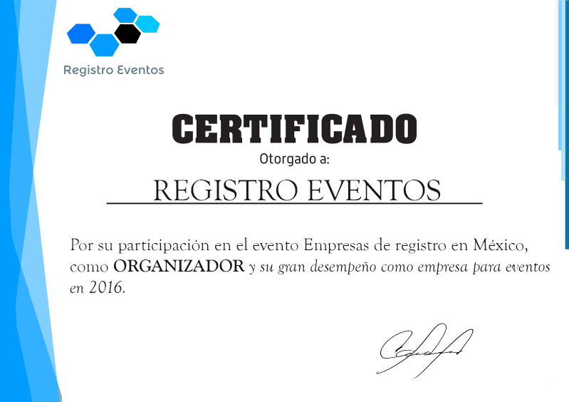 constancia para eventos